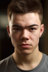 Obraz premium closeup portrait of a young man wearing gym clothing