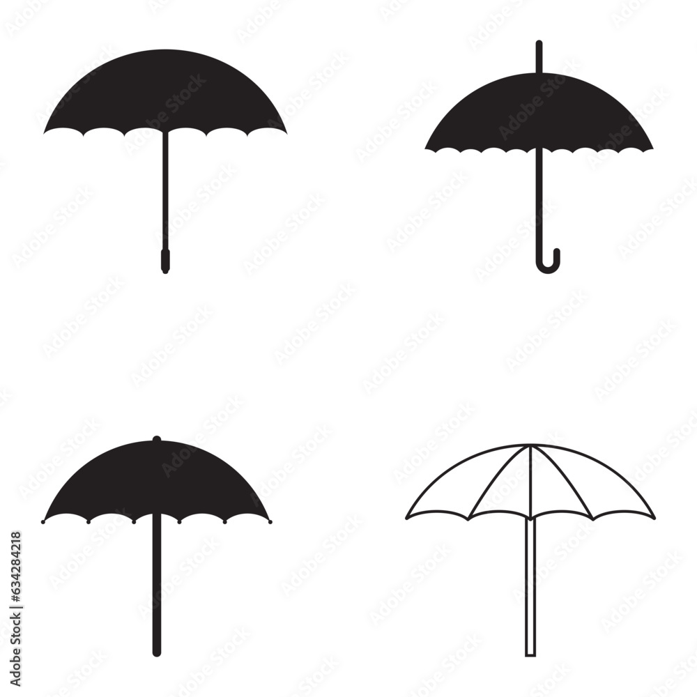 Canvas Prints umbrella icon vector