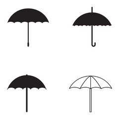 umbrella icon vector