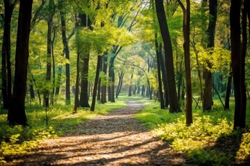 Serene forest path
