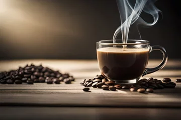 Crédence de cuisine en plexiglas Café cup of coffee
