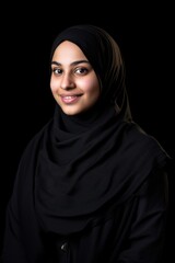 Naklejka premium portrait of a young muslim woman wearing a hijab