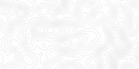 Obraz premium Seamless pattern with lines Topographic map. Geographic mountain relief. Abstract lines background. Contour maps. Vector illustration, Topo contour map on white background, Topographic contour lines