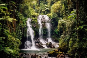 Fototapeta na wymiar Majestic waterfall