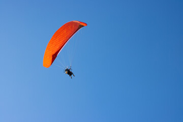paraglider in the sky