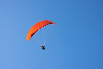 paraglider in the sky