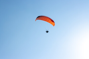 paraglider in the sky