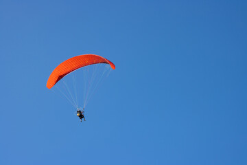 paraglider in the sky