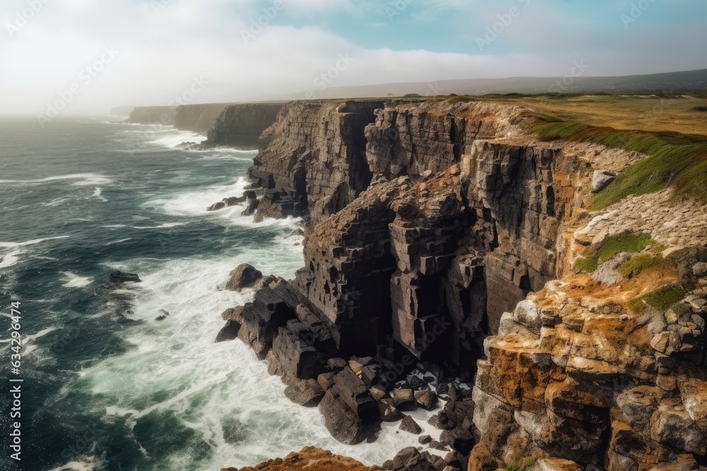 Canvas Prints Coastal Cliffs