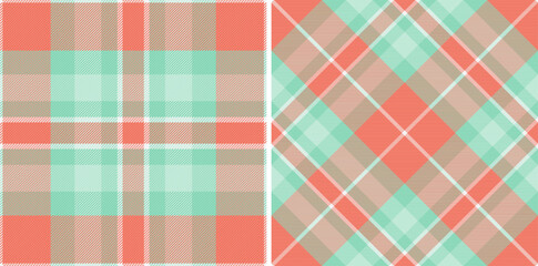 Plaid tartan textile of check seamless pattern with a texture fabric vector background.