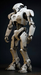 ai generated illustration full length of futuristic modern robot