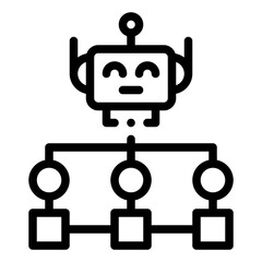 robot algorithm icon