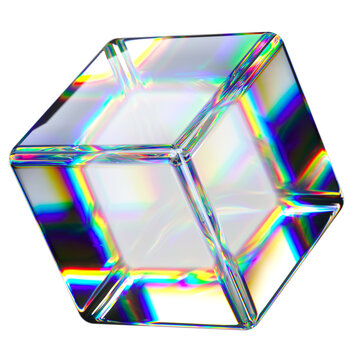 Transparent 3d dispersion cube
