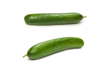 Cucumber isolated on white background.