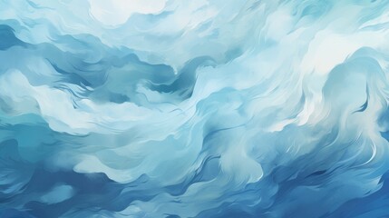 Abstract Sea Waves Background - obrazy, fototapety, plakaty
