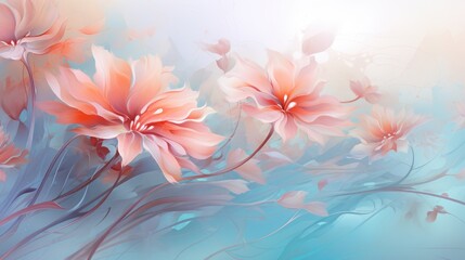 Gentle Abstract Floral Background