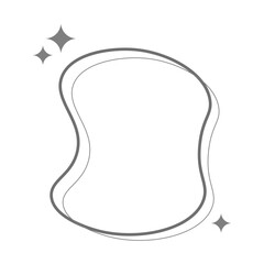 Blob with Line and Sparkle Element
