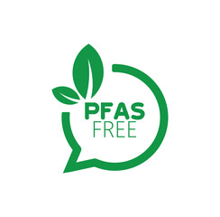 pfas free sign on white background