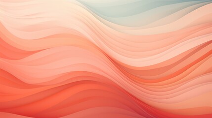 Obraz premium Waves in Coral Colors