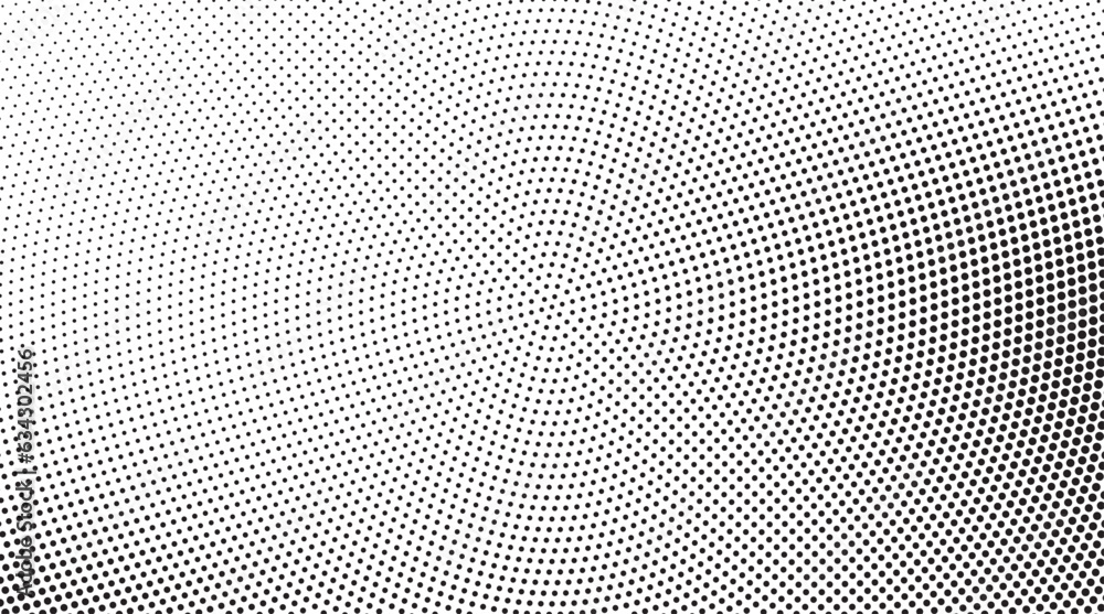 Poster halftone vector background. monochrome halftone pattern. abstract geometric dots background. pop art