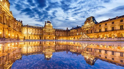 Cercles muraux Paris france, versailles, palace of versailles, rich, huge, mansion architecture, tourism, building, travel, sky, europe, water 