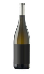 Isolated Wine bottle on white background - 634303832