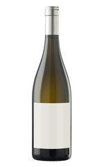 Isolated Wine bottle on white background - 634303838
