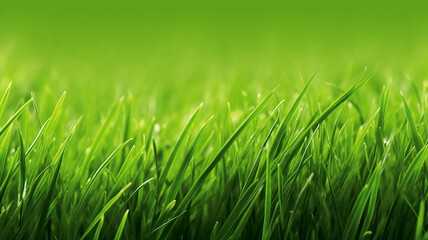 Fototapeta na wymiar green young grass panorama horizontal.