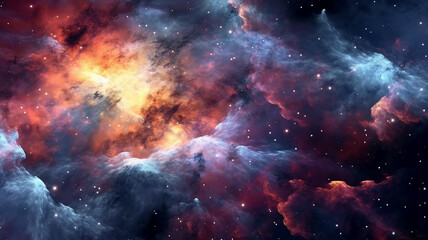 Obraz premium galaxy cosmos abstract multicolored background.