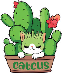 Cat Cactus Catcus