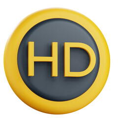 3d hd logo illustration with transparetnt background