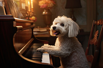 Piano Dog
