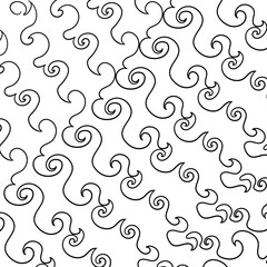 A pattern with swirls that repeat diagonally.