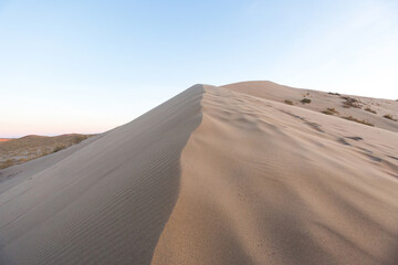 Fototapeta na wymiar Singing dune attraction. Altyn Emel National Park, Kazakhstan