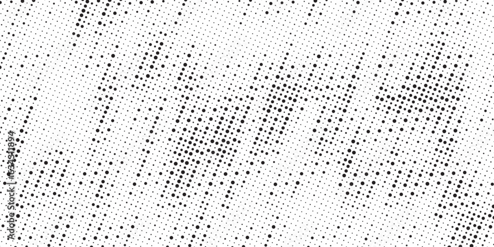 Aufkleber halftone vector background. monochrome halftone pattern. abstract geometric dots background. pop art
