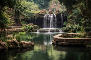 Naklejka premium Waterfall Oasis