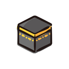 Hajj - Saudi Arabia icon/illustration (Hand-drawn line, colored version)