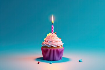 Birthday Cupcake With One Candle: Sweet Celebration of a Special Day

 Generative AI