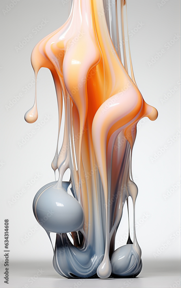 Poster abstract fluid background,created with generative ai tecnology.