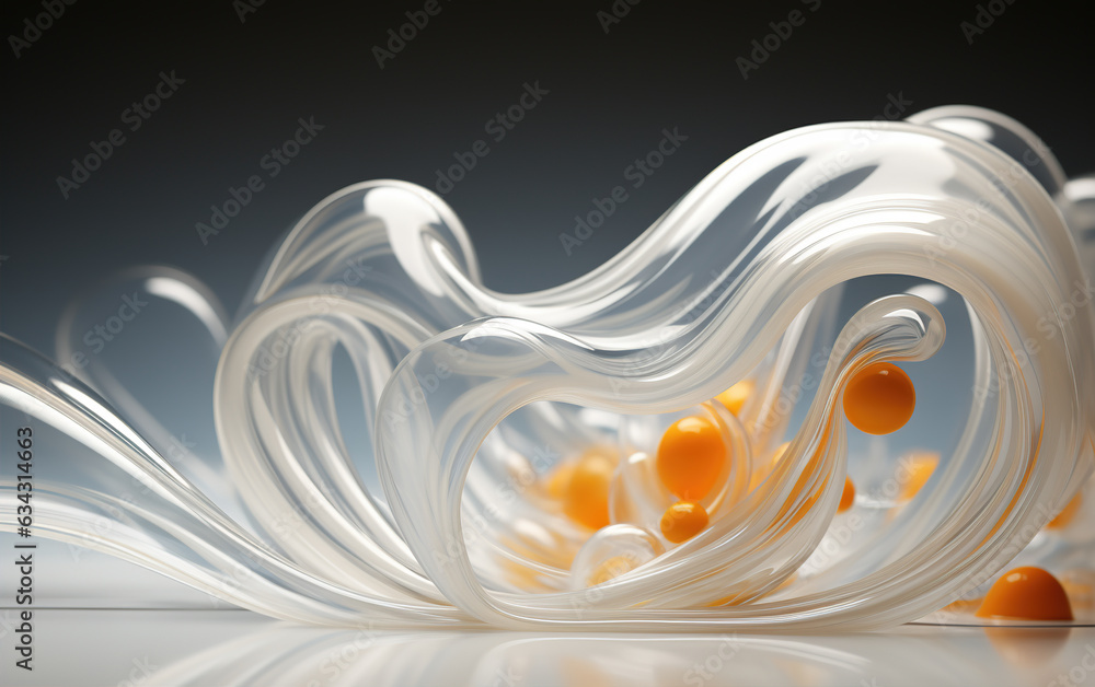 Poster abstract fluid background,created with generative ai tecnology.