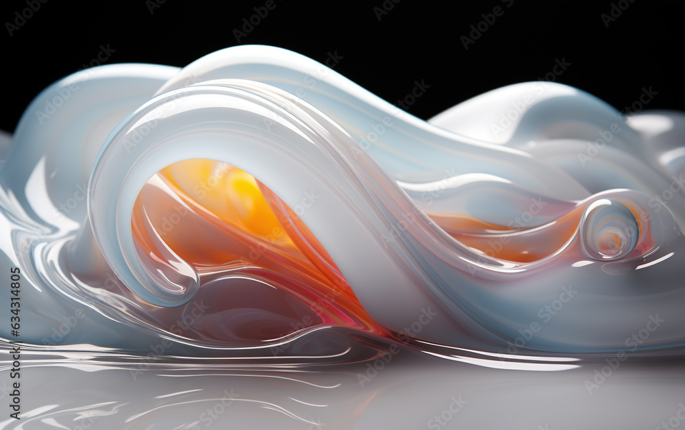 Poster abstract fluid background,created with generative ai tecnology.