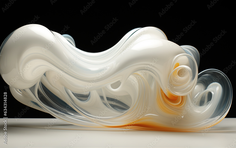 Poster abstract fluid background,created with generative ai tecnology.