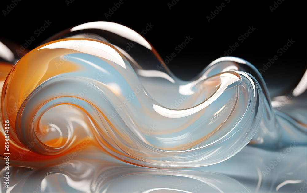 Poster abstract fluid background,created with generative ai tecnology.