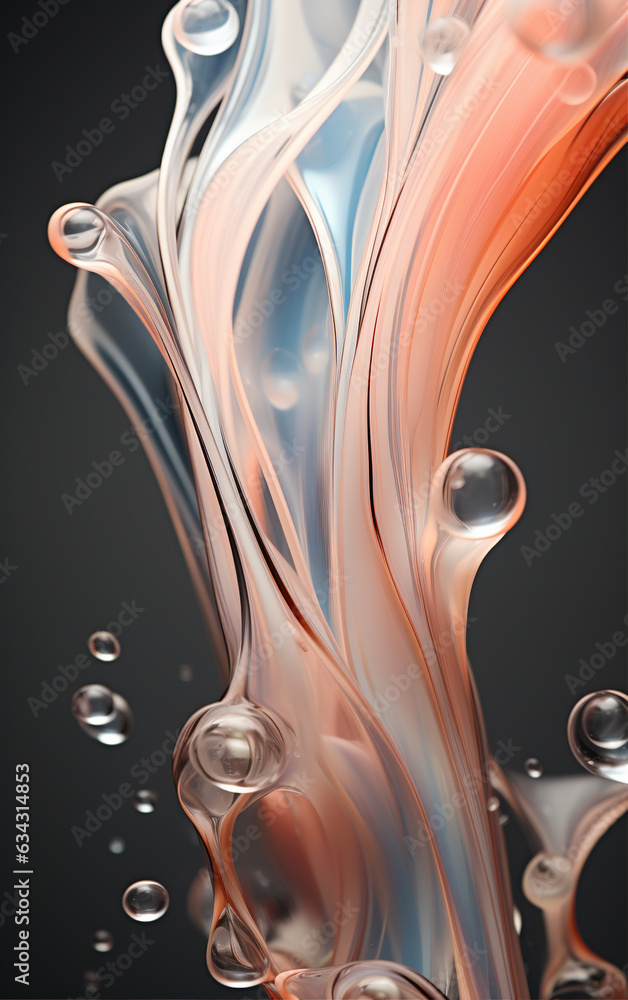 Poster abstract fluid background,created with generative ai tecnology.