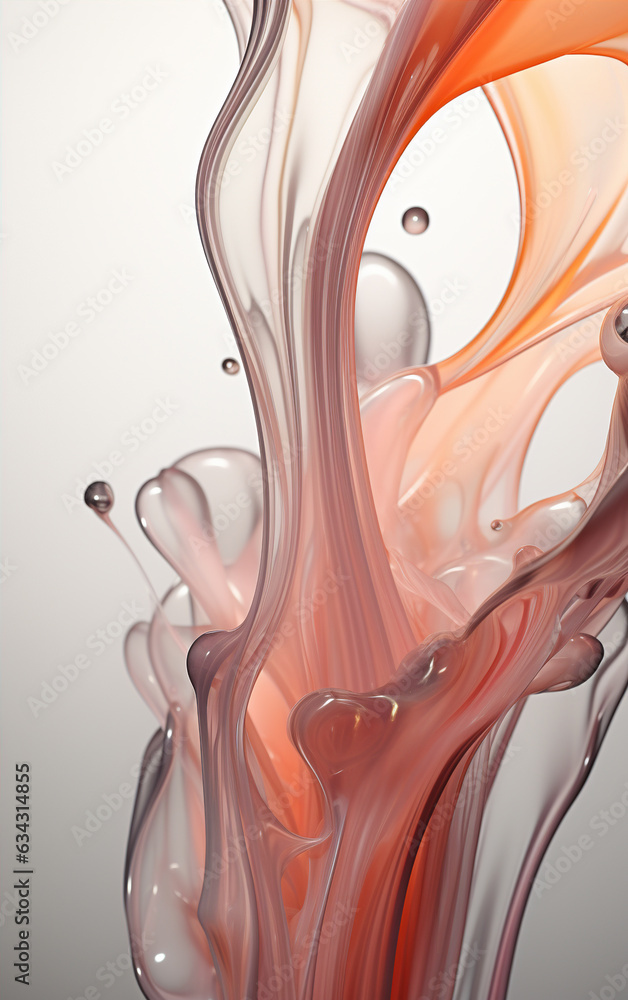 Poster abstract fluid background,created with generative ai tecnology.