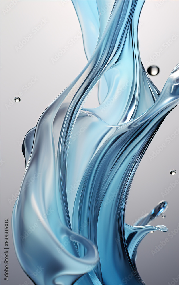 Poster abstract fluid background,created with generative ai tecnology.