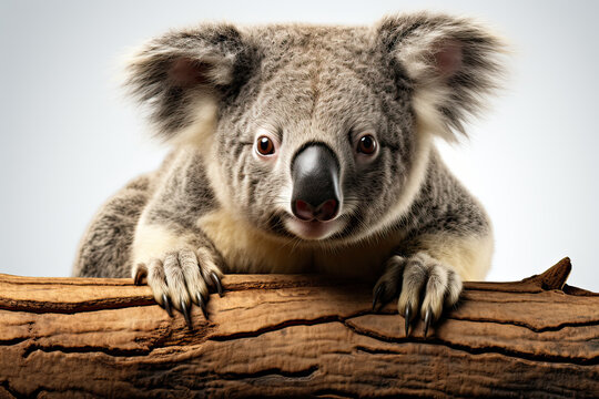 coala  isolated on white background Generative AI