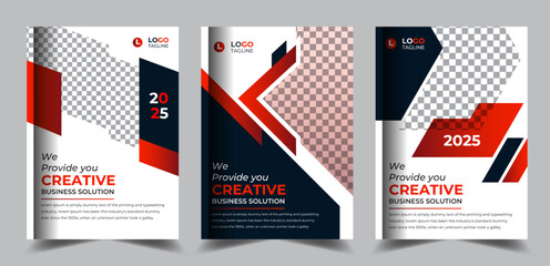 Corporate annual report business book cover flyer brochure a4 size design template