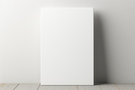 Vertical blank poster, no text, no images, mockup. Generative AI.