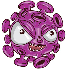Fototapeta premium illustration elements cartoon virus